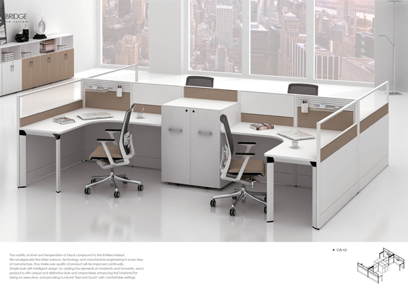 广州板式员工屏风办公桌定制，厂家直销享5折优惠